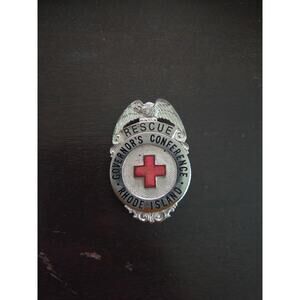 Vintage 1950s-70s Rhode Island Rescue Governor’s Conference Badge WACO
